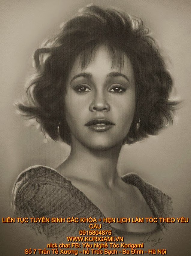 KIỂU TÓC NỮ ĐẸP, NỮ HOÀNG ÂM NHẠC THẾ GIỚI, WHITNEY HOUSTON, THE VOICE, GIỌNG CA VÀNG, DIVA NHẠC POP, NỮ HOÀNG NHẠC POP