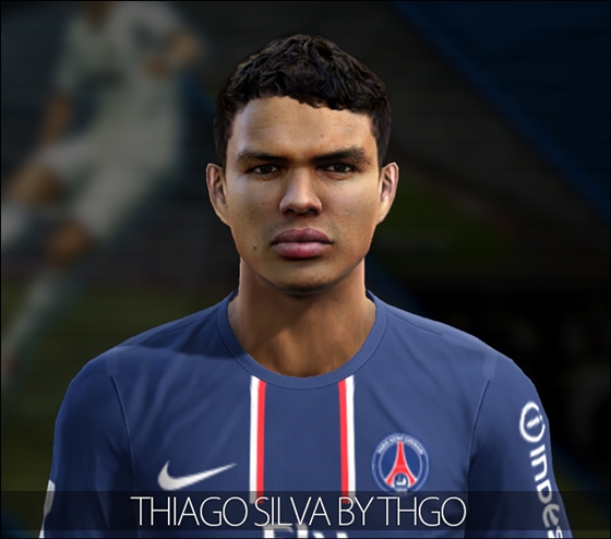 PES 2013: Face de Thiago Silva - PSG Thiago+Silva