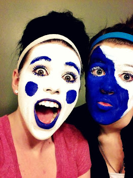 we paint our faces.. just for fun!