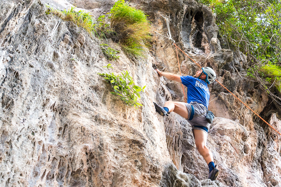 Railay. Rock climbing