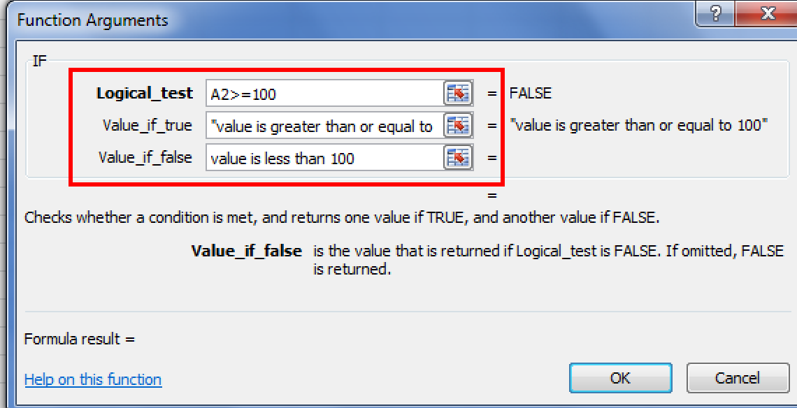 How to write if condition in excel