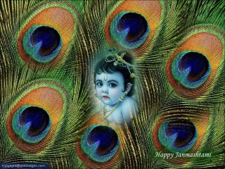 We celebrate this cute krishnas birthday as Gokulashtami