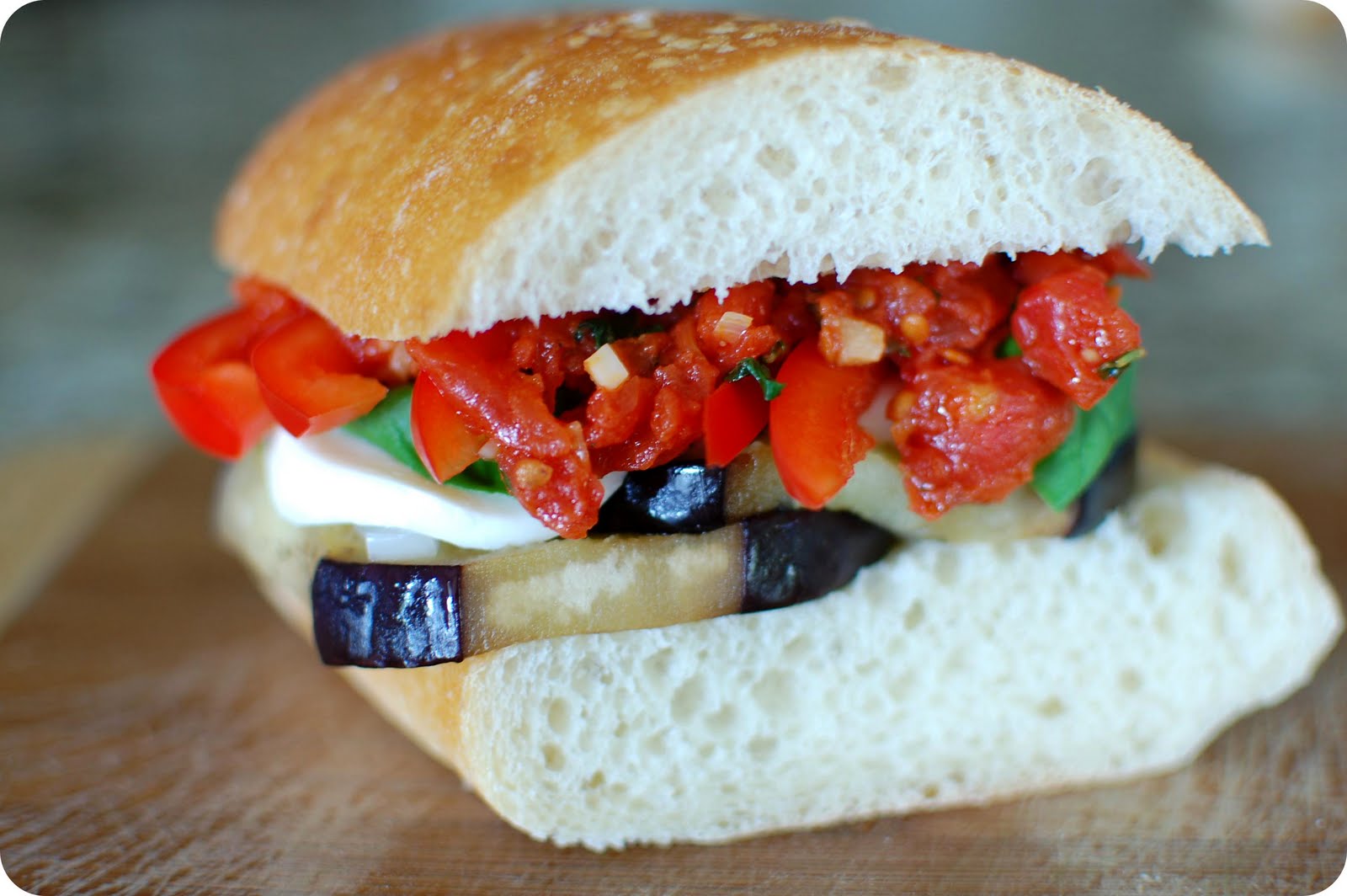 33 Shades of Green Tasty Tuesdays Roasted Eggplant Sandwich with