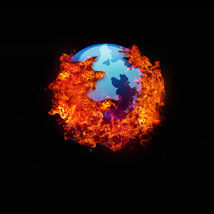 logo firefox, wallpaper firefox