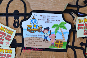 jake and the neverland pirate party invitations