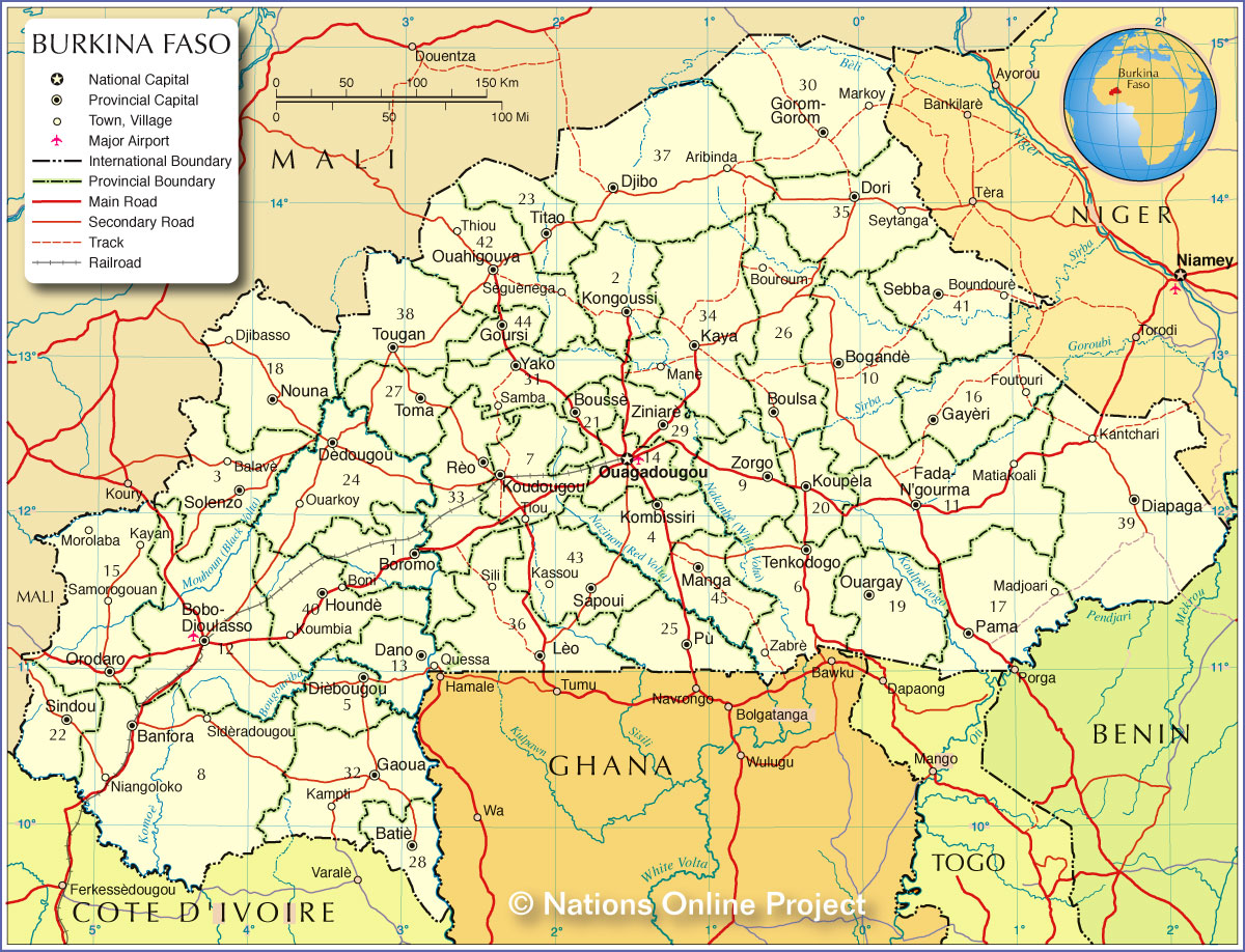 Burkina Faso Mapas Geográficos de Burkina Faso Enciclopédia Global™