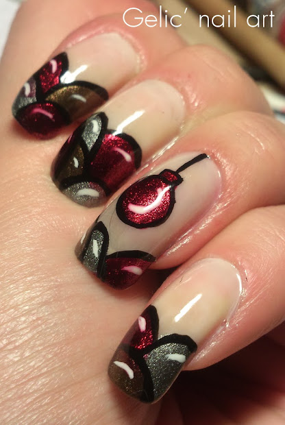 gelic' nail art christmas ornament