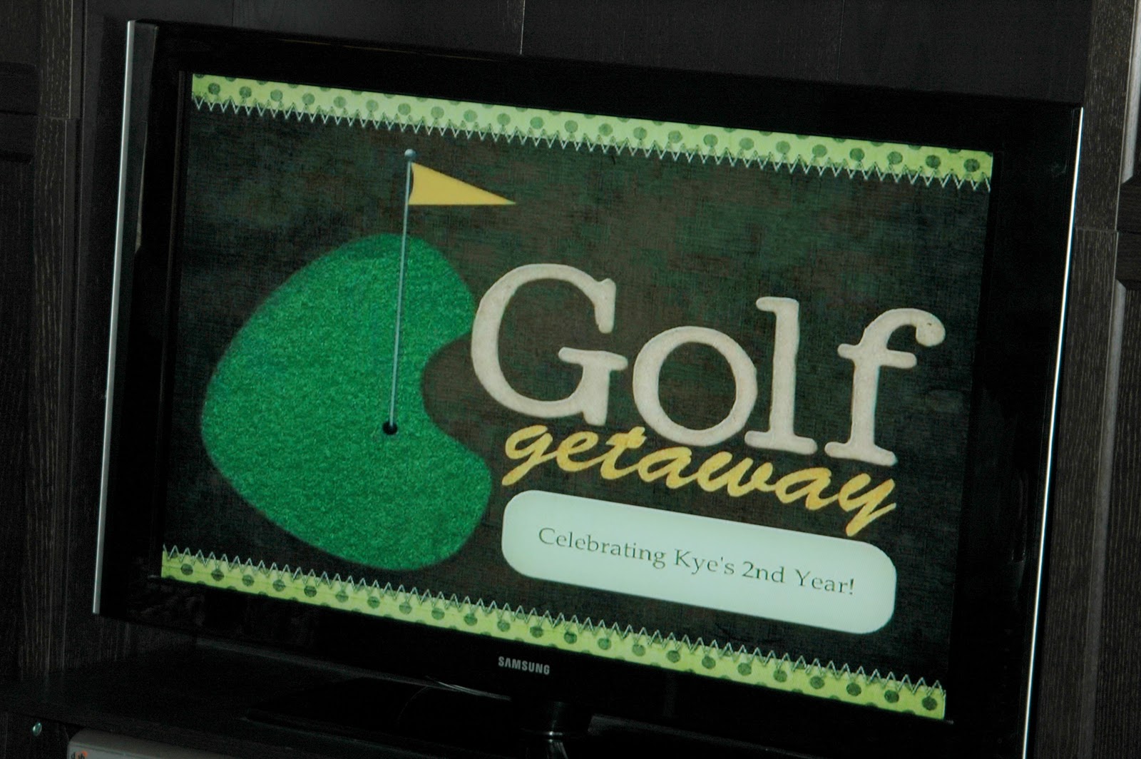 The Journey of Parenthood... Golf Party Decor