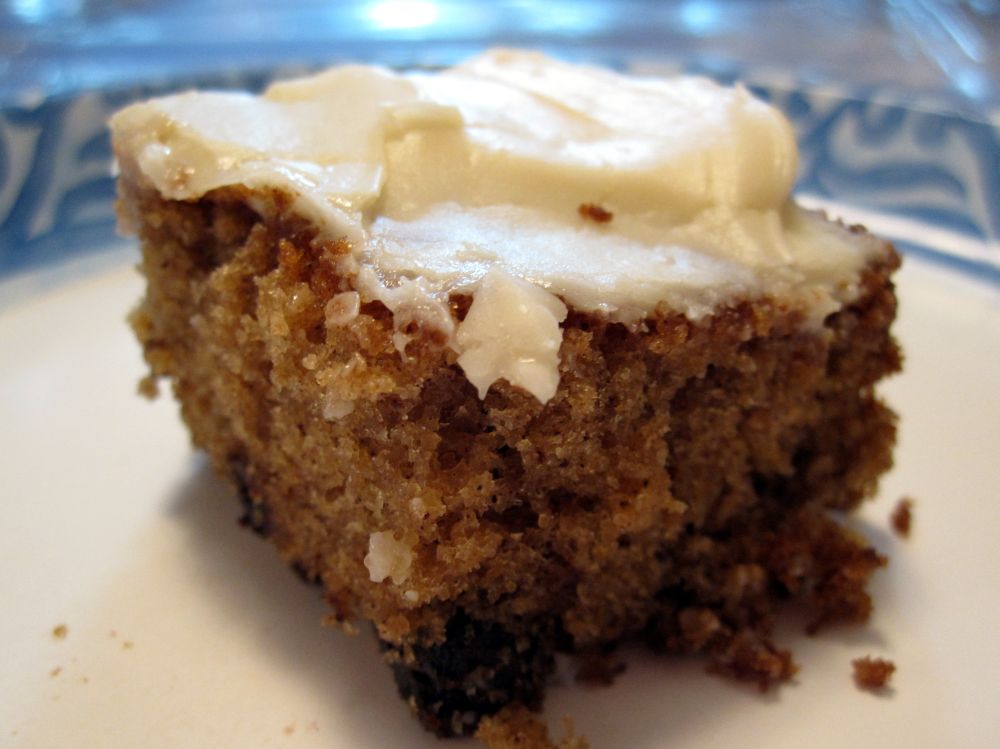 Happy Go Marni Oatmeal Chocolate Chip Cake with Cream Cheese Frosting