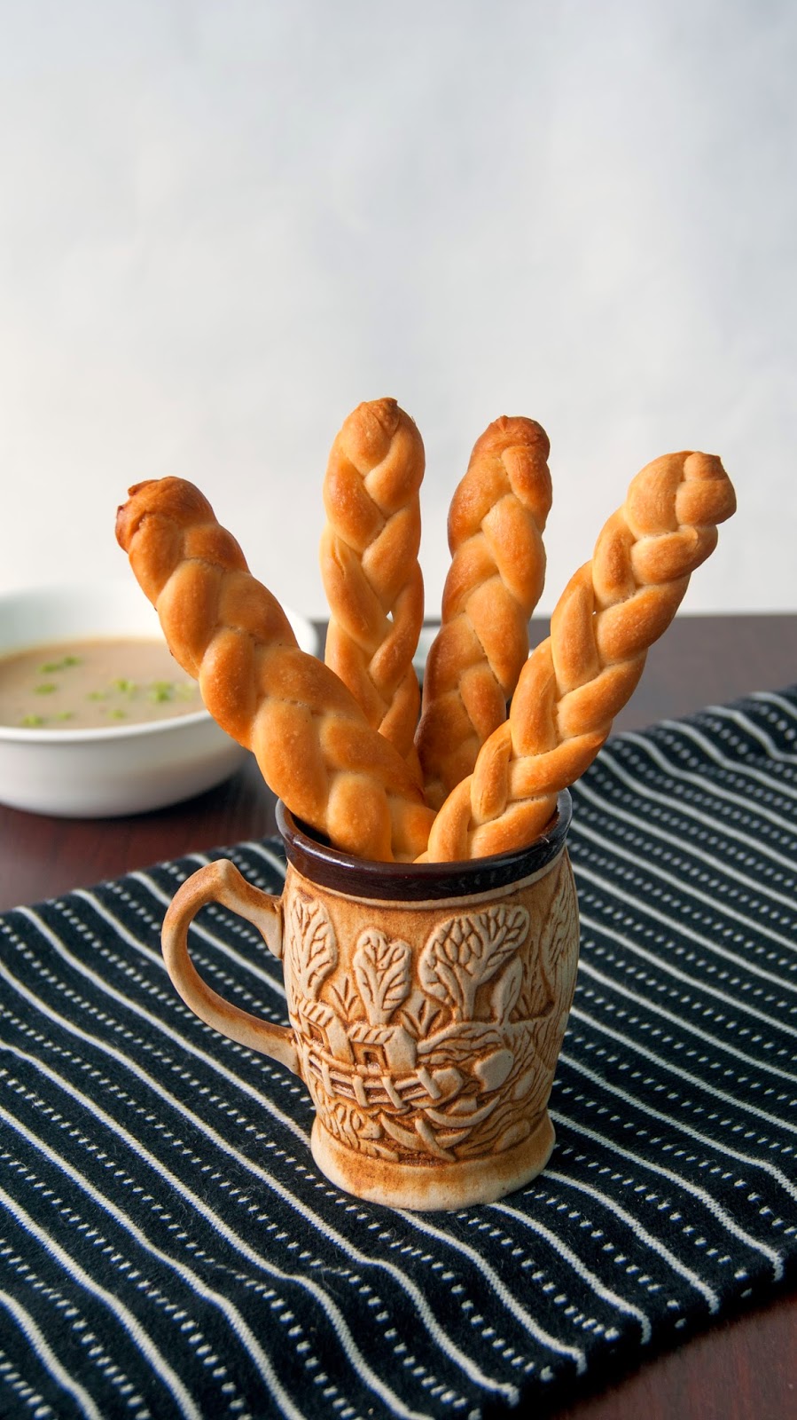 Always Hungry Braided Breadsticks with left over pizza dough