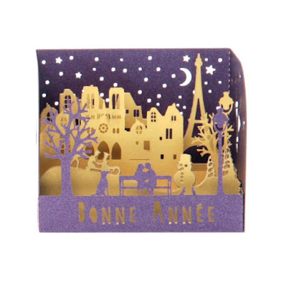 simple new year card france french new year card