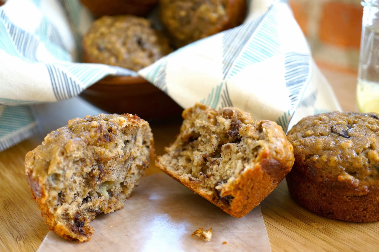 Miss Hangrypants Banana Bread Muffins with Chocolate Chips & Walnuts