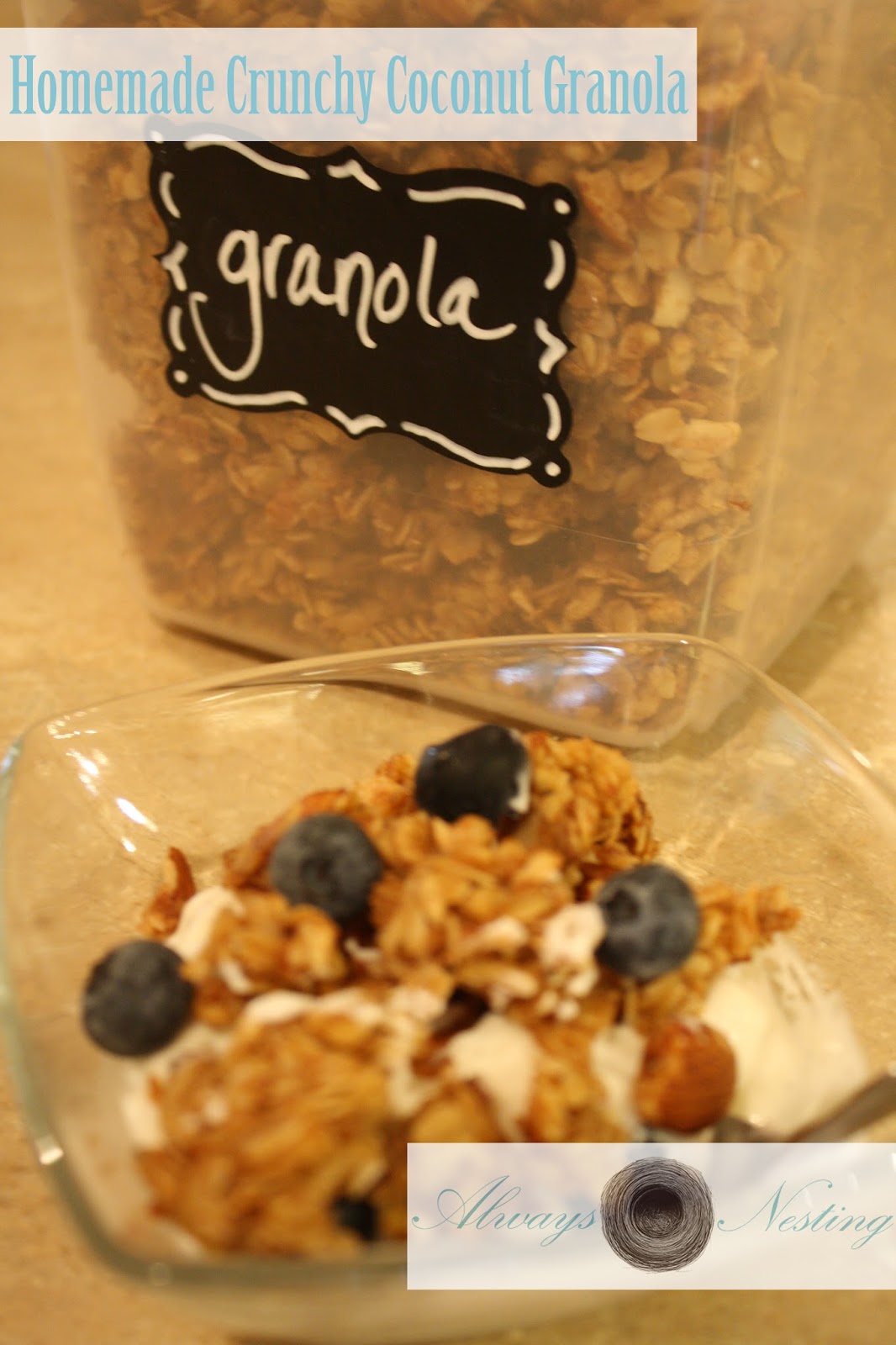 I'm Always Nesting Our Favorite Granola & Kids in the Kitchen