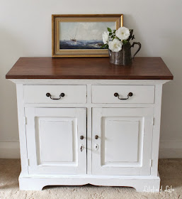 French White painted hall cupboard by Lilyfield Life for sale