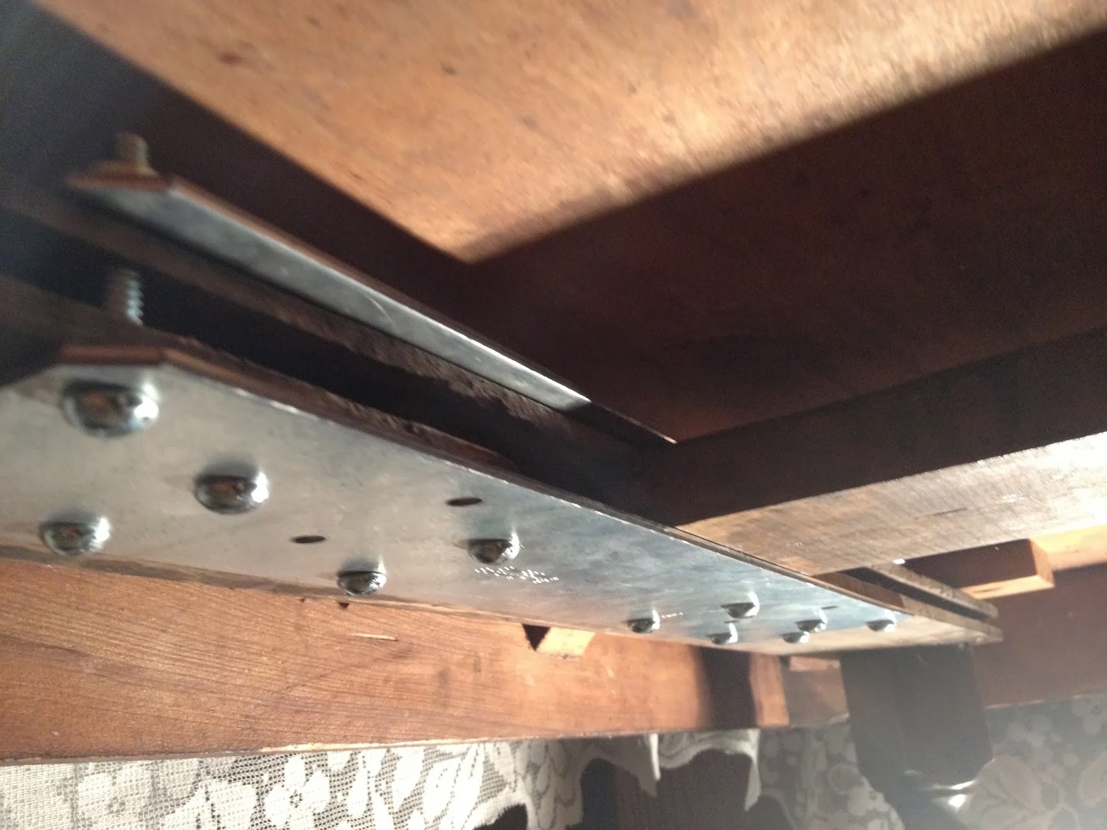 Let's Drink Coffee, Darling Antique Table Structural Fix