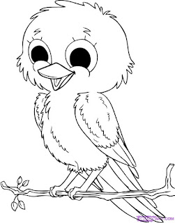 Cute Bird Coloring Pages