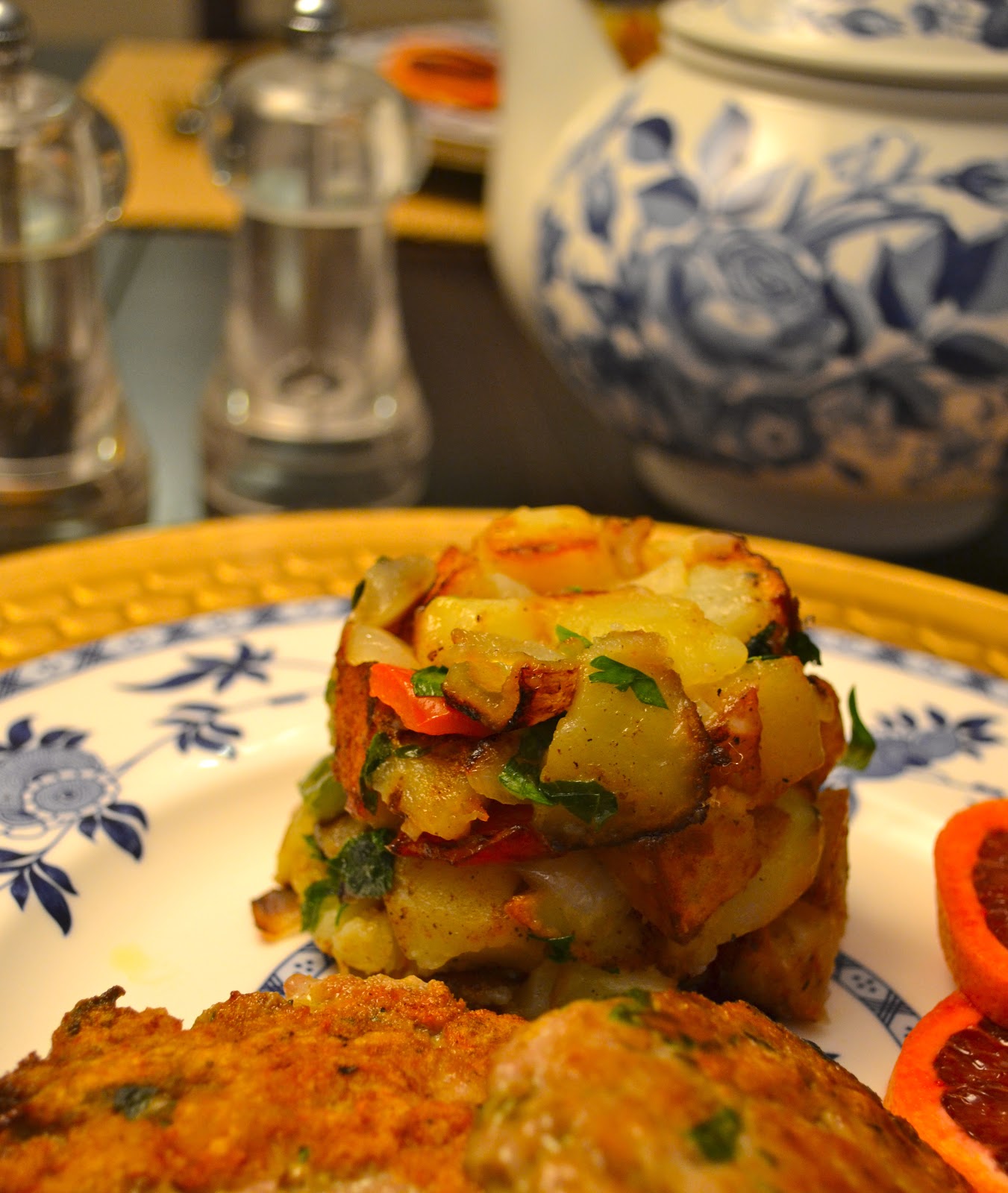 more than burnt toast Homemade Turkey Sausage Patties With Potato Hash