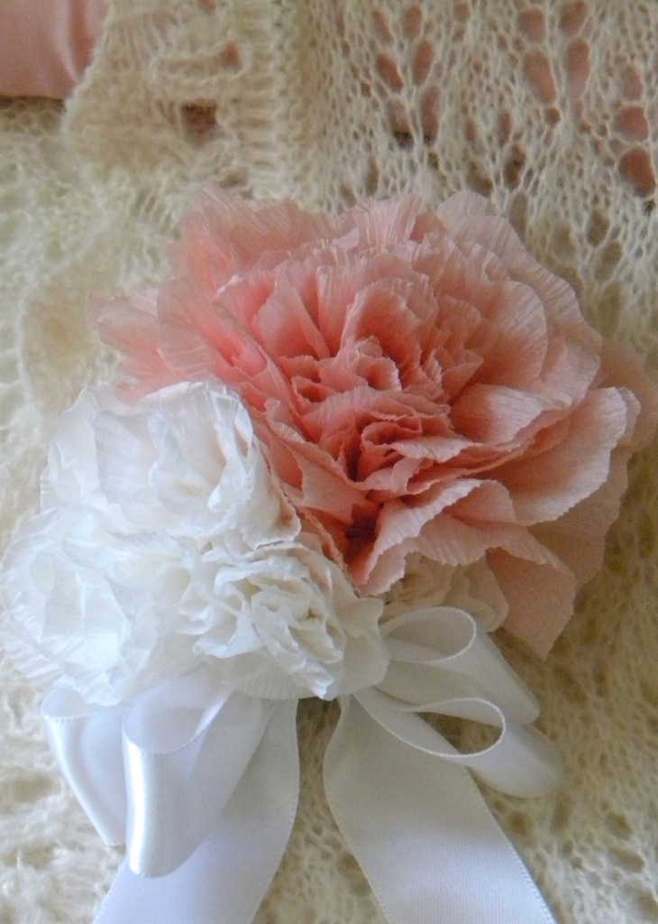 homework a creative blog Inkling crepe paper corsage
