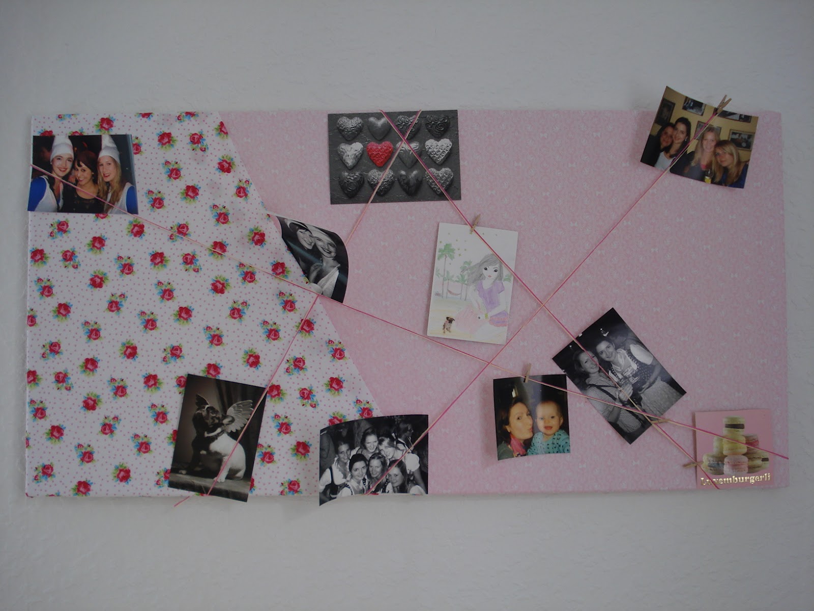 Sonntagskind Pinnwand Mit Stoffverkleidung