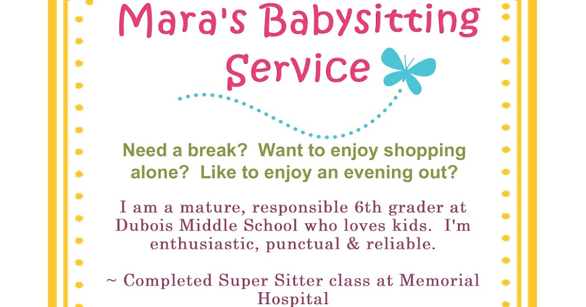babysitting adds