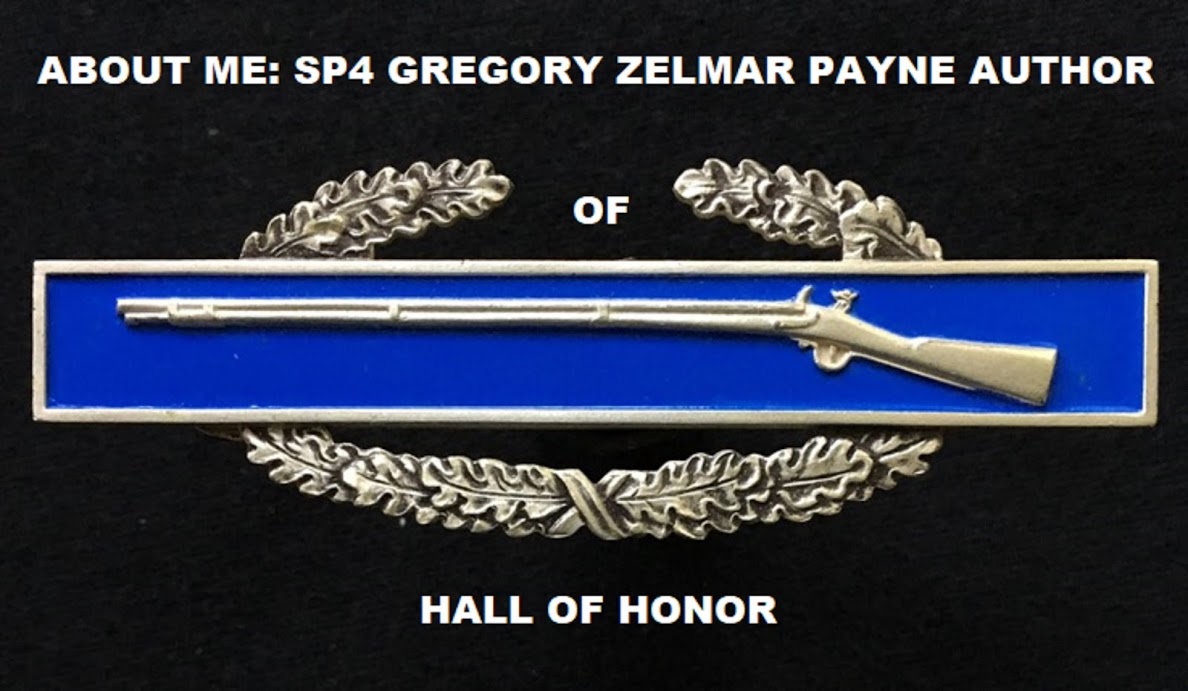 ABOUT ME: SP4 GREGORY PAYNE AUTHOR OF HALL OF HONOR