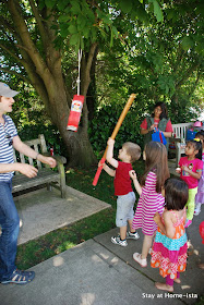 fire engine pinata for a birthday party