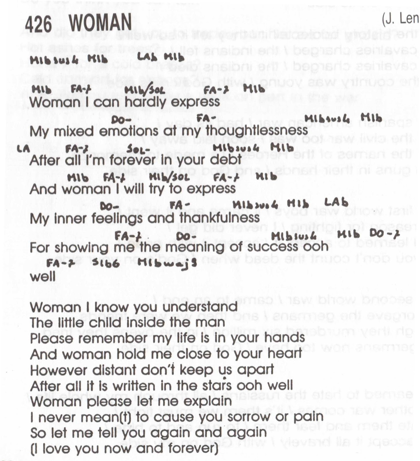 Jonh Lennon - Woman tradução 