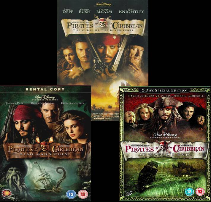 pirates of the caribbean movies in order