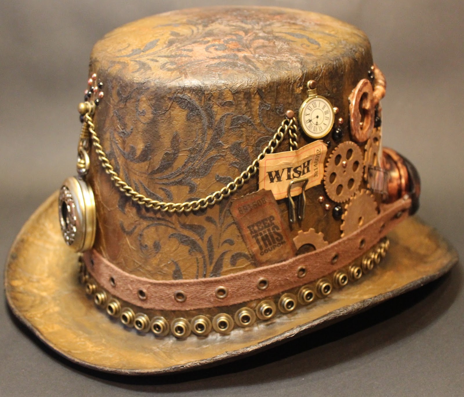 Bella's Creative Space Another Steampunk Hat Tutorial with a Mad