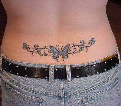 tribal tattoos for women on thigh. butterfly tribal tattoos for girls