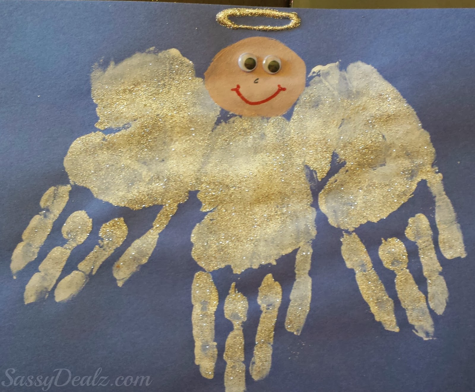 DIY Angel Handprint Craft For Kids - Crafty Morning