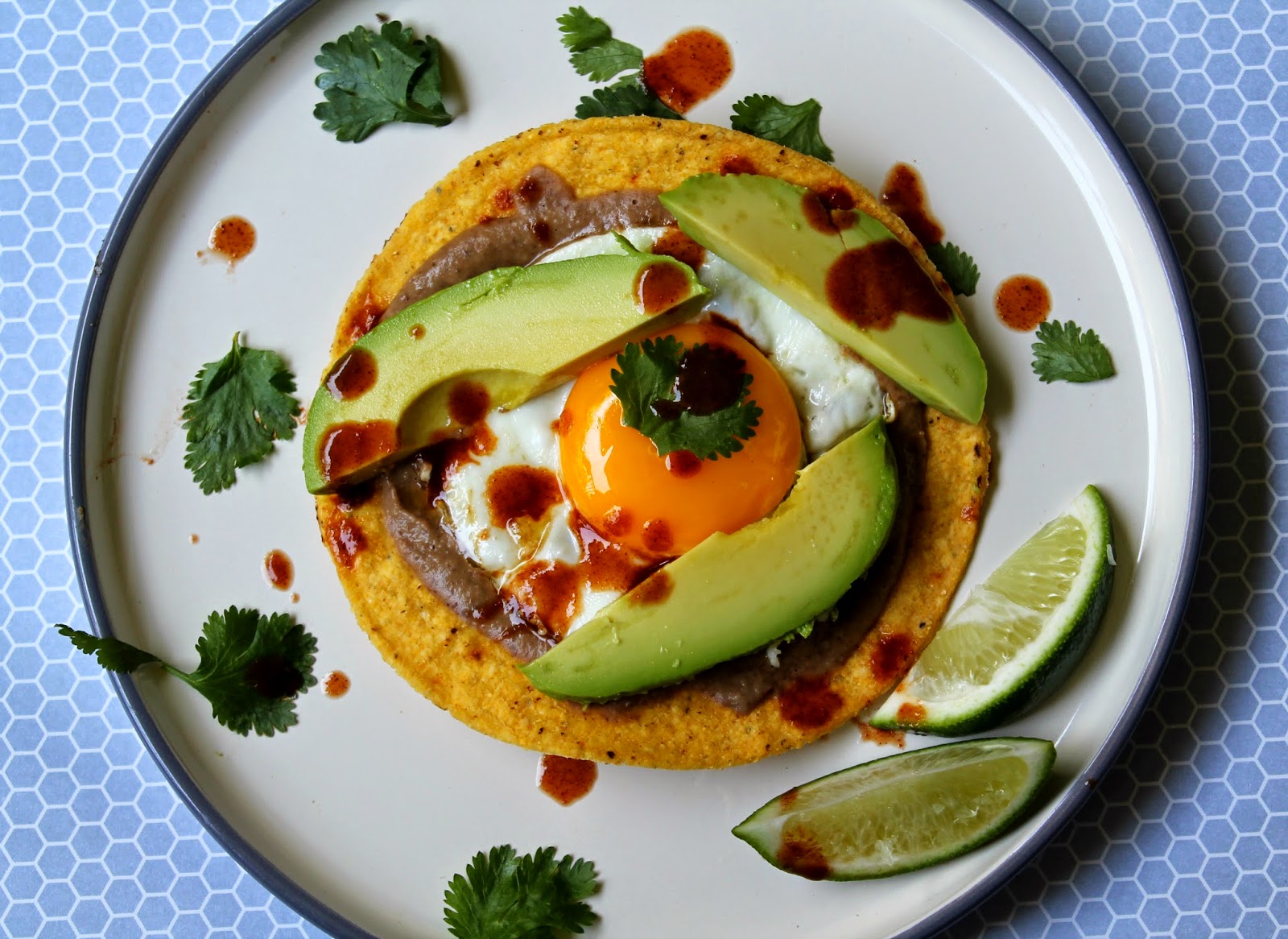 Egg, Avocado and Black Bean Tostadas Recipe EBeggsfit I Run For Wine
