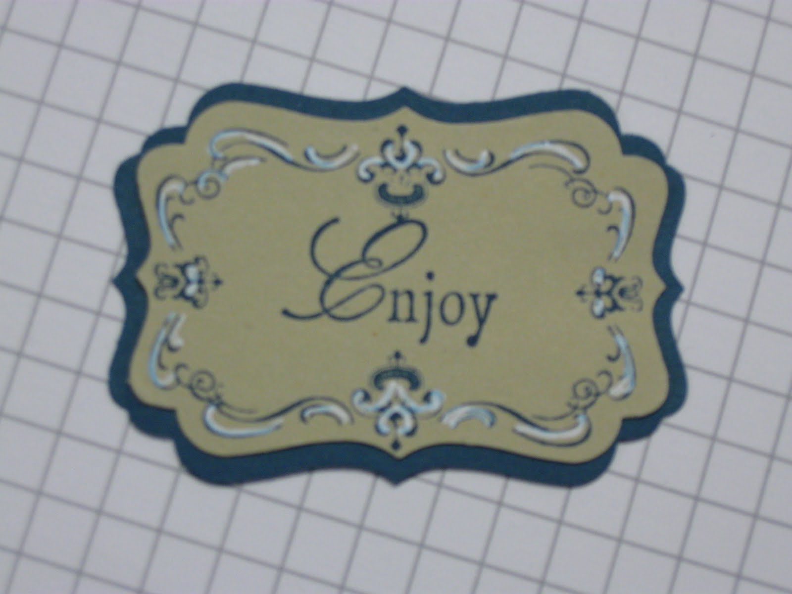 Stampin' on the Prairie How to Layer the Decorative Label Punch