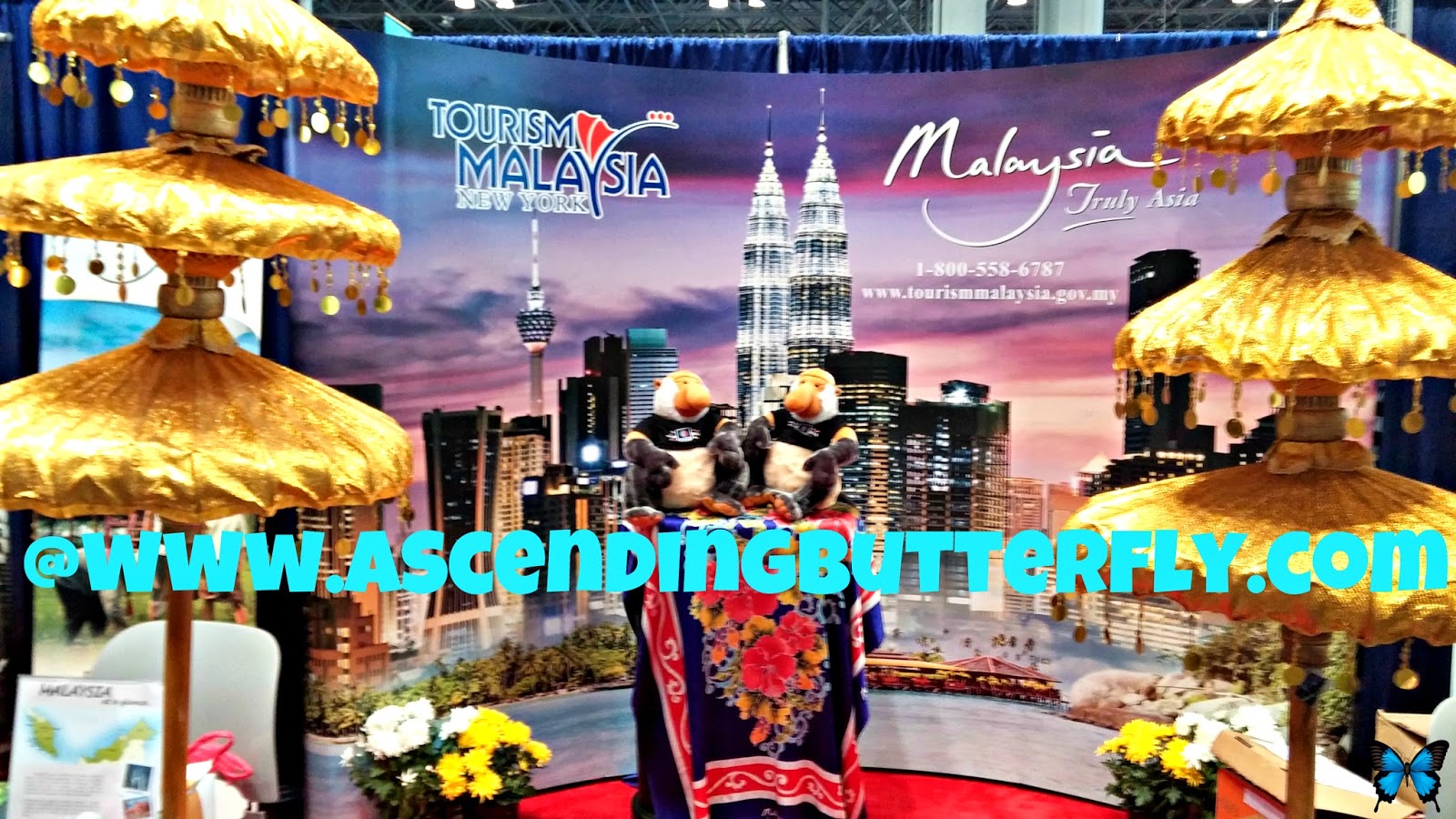 Tourism Malaysia display table at New York Times Travel Show