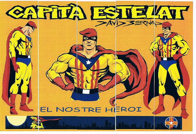 Inventan un superheroe para adoctrinar a los niños catalanes en el separatismo Capita+estelat+pll.