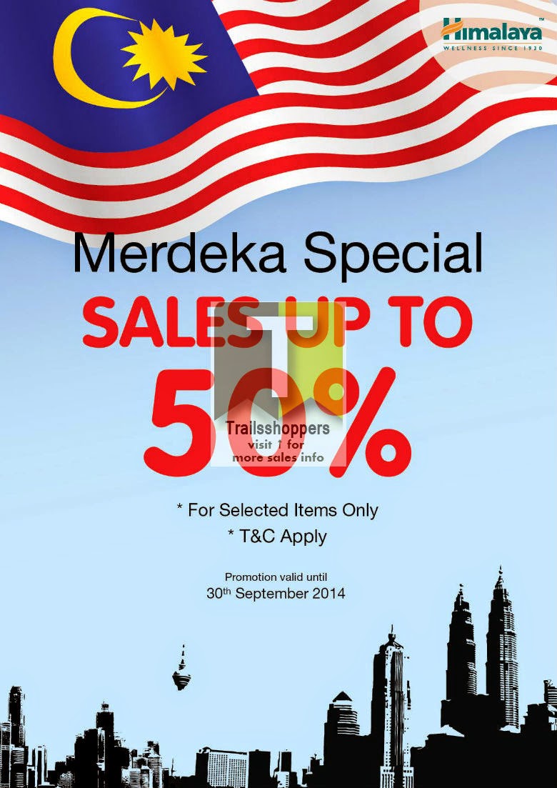 Himalaya Healthcare Malaysia Merdeka Special Sales END 30 SEPT 2014