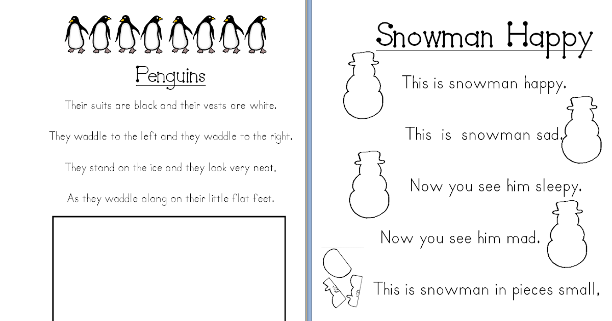 Aloha Kindergarten!: January Poetry Journals