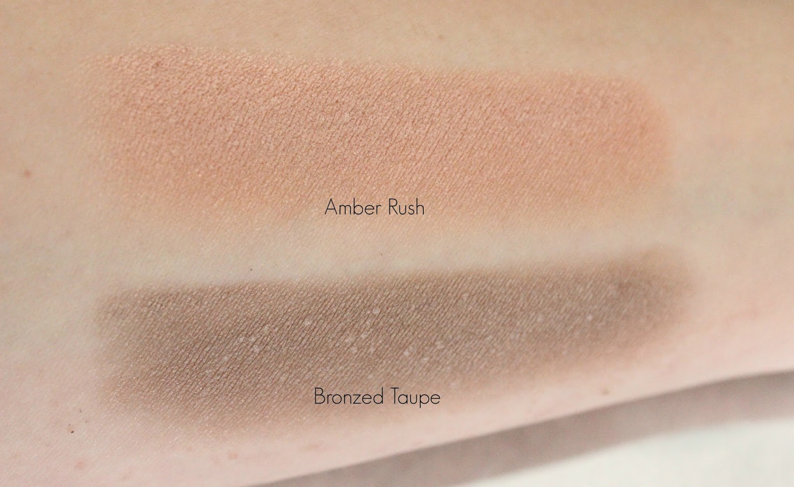 L'Oreal Infallible Eyeshaows in Amber Rush and Bronzed Taupe