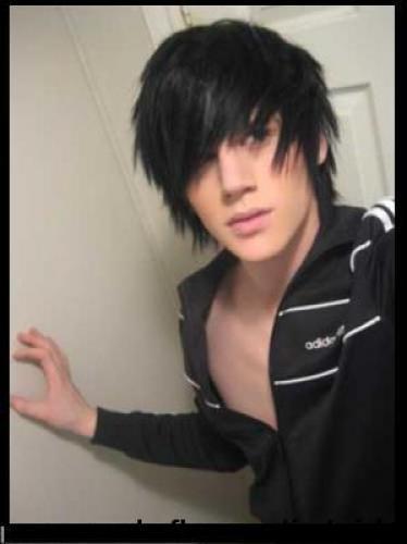 emo hair boy. Male Emo Hairstyles Pictures