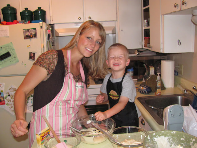 I love it when derek helps me cook.