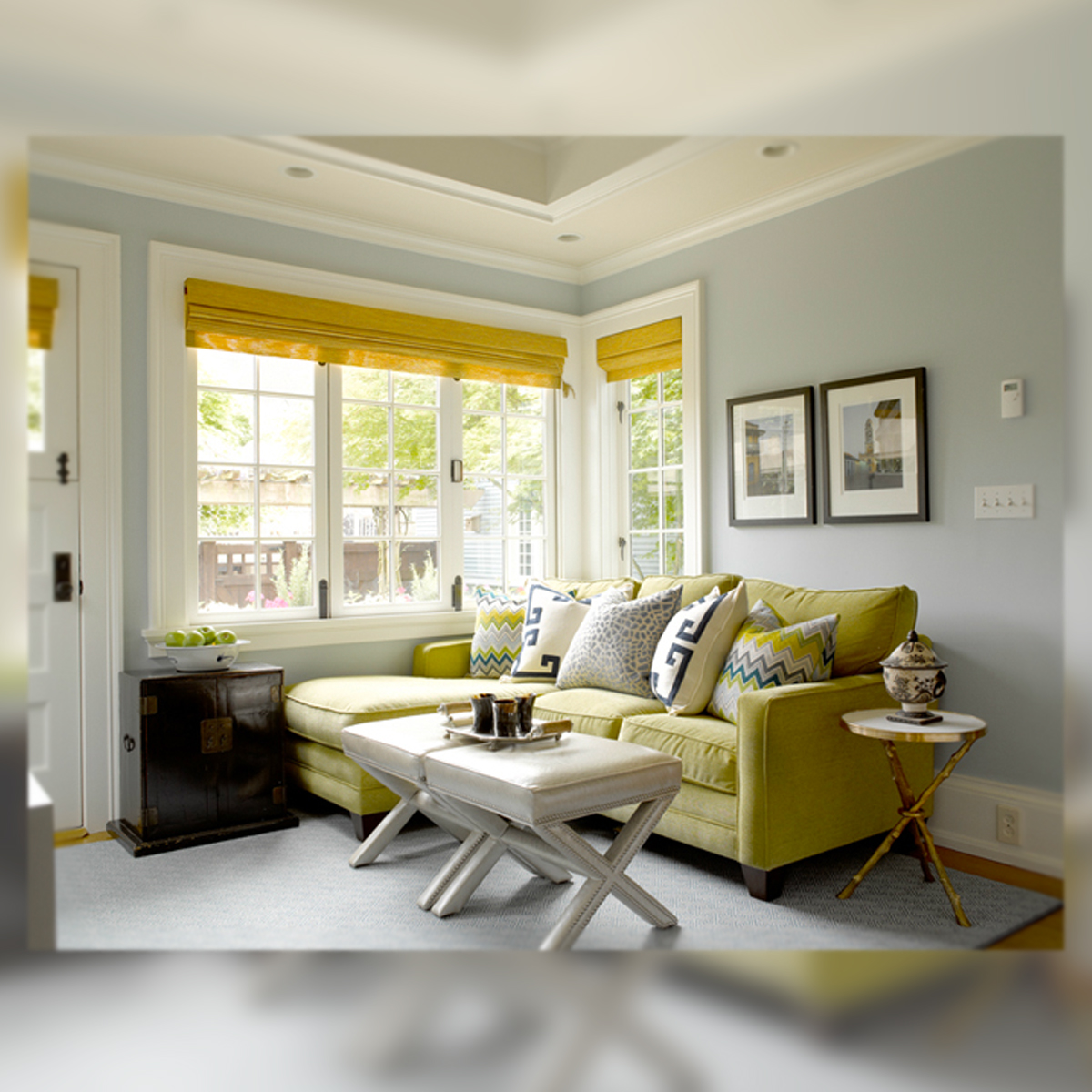 -DECORACIÓN- Interior en Verde, Azul y Gris - La Musa Decoración