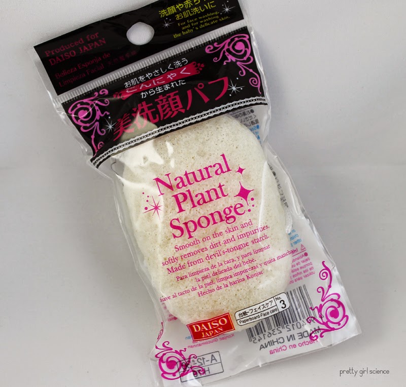 More Daiso Haulage A Natural Plant Sponge Pretty Girl Science