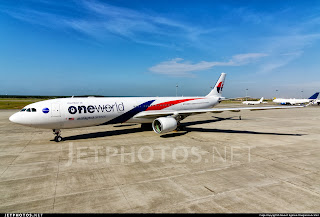 Malaysia Airlines A330-300 9M-MTE in oneworld alliance livery. Photo copyright Devesh AGARWAL. Do not copy. Malaysia Airlines A330-300 9M-MTE in oneworld alliance livery.