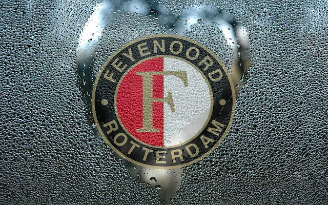 Feyenoord achtergrond met club logo.