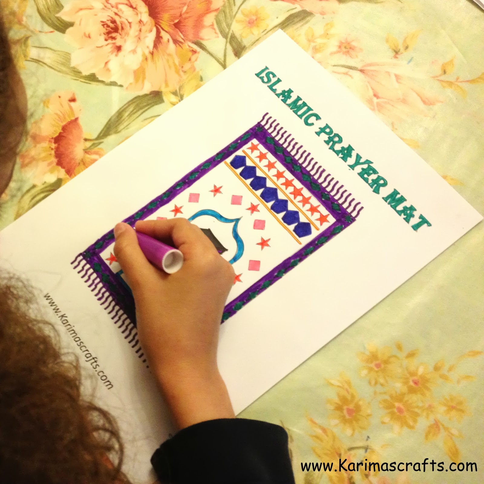 Karima's Crafts Prayer Mat Crafts 30 Days of Ramadan Crafts
