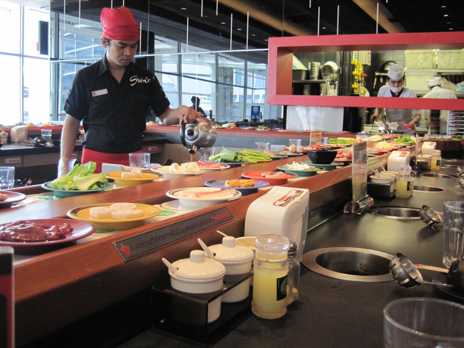 Hungry Woman Eats Shabu Shi (Central World, Bangkok, Thailand)