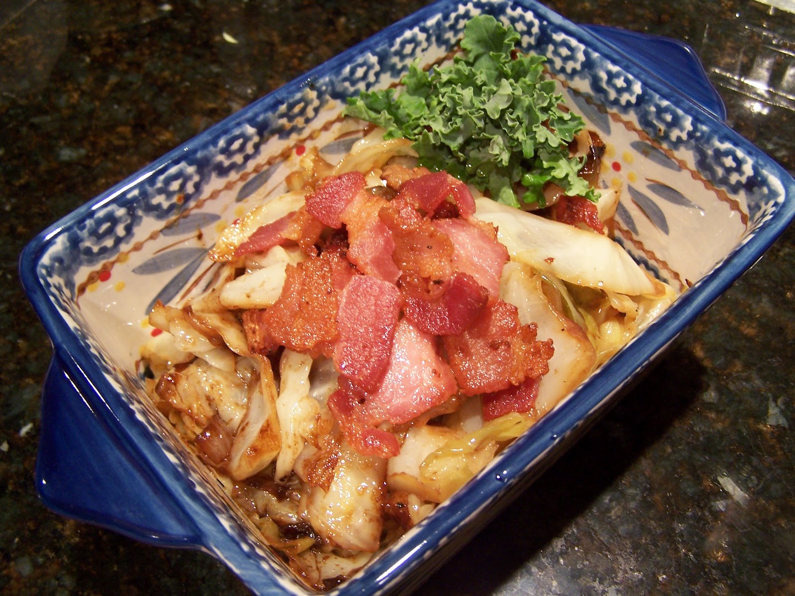 Go Ahead... Take A Bite! Fried Cabbage With Bacon & Onions