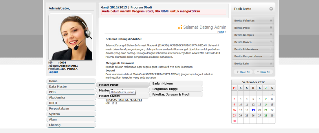 Sistem Informasi Akademik Kampus 2014 SIAKAD Kampus