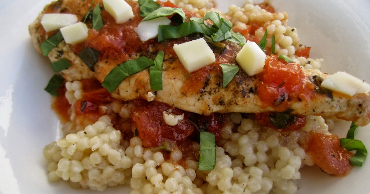 Stephanie Cooks Chicken in TomatoBasil Broth with Cous Cous