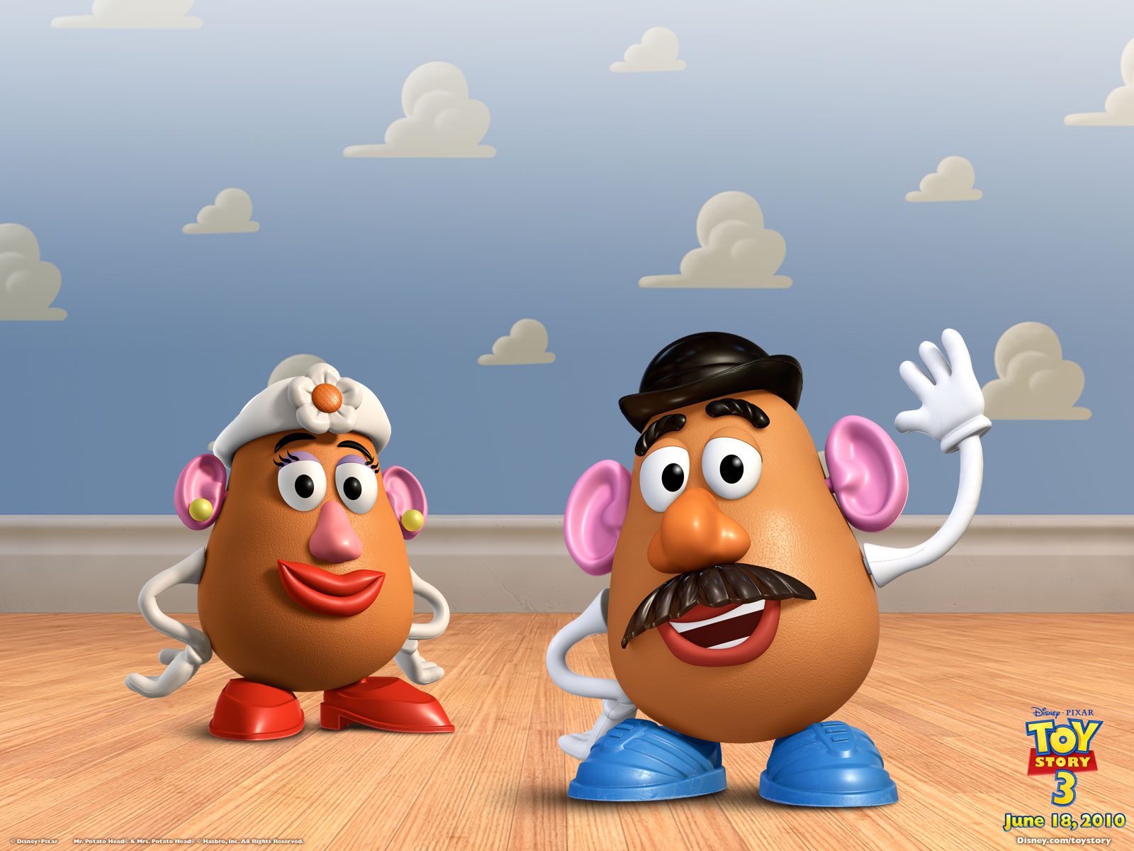 CartoonsJasmineMarioSuper ManBugs Bunny Mr.and Mrs. Potato Head